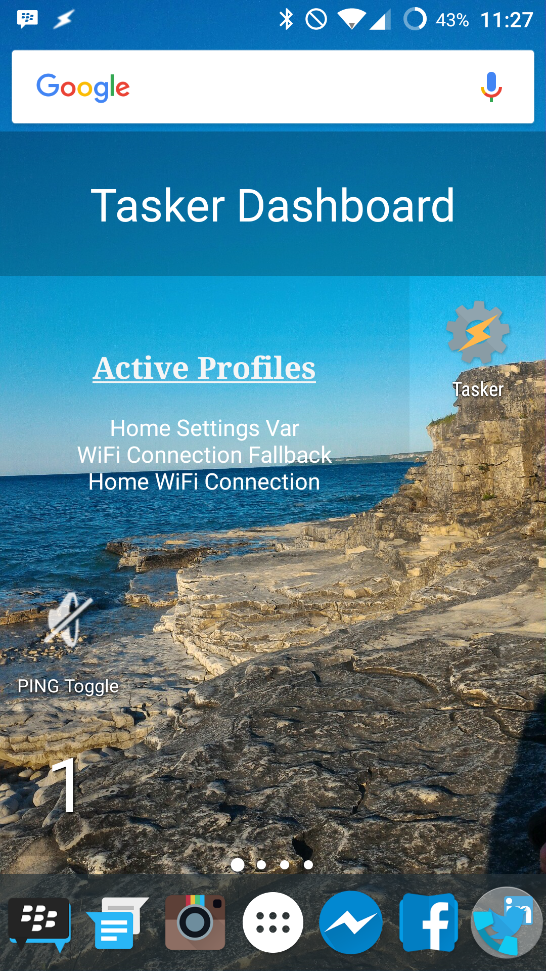 Tasker: displaying Active Profiles per line in a Minimalistic Text widget on homescreen » a blog. titles are